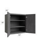 Stone Grey 30x30x24 Split Pantry Wall Cabinet