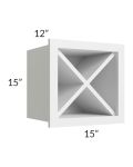 Midtown White Shaker 15x15 Wine Rack Cabinet