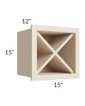 Midtown Cream Shaker 15x15 Wine Rack Cabinet