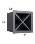 Vienna Indigo 15x15 Wine Rack Cabinet