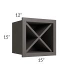 Salem Dark Grey 15x15 Wine Rack Cabinet