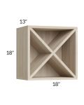 Milan Natural 18x18 Wine Rack Cabinet