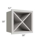Salem Light Grey 18x18 Wine Rack Cabinet