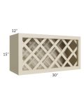 Stratton Khaki Shaker 30x15 Wine Rack Cabinet