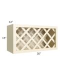 Phoenix Cream Glaze 30x15 Wine Rack Cabinet 