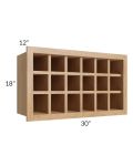 Tuscan Timber 30x18 Wine Rack Cabinet