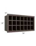 Tuscan Kona Brown 36x18 Wine Rack Cabinet
