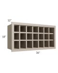 Tuscan Oyster 36x18 Wine Rack Cabinet