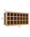 Tuscan Timber 36x18 Wine Rack Cabinet