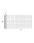 Milan White Gloss 36x18 Wine Rack Cabinet