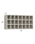 Milan Beige Matte 36x18 Wine Rack Cabinet