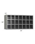 Milan Grey Gloss 36x18 Wine Rack Cabinet