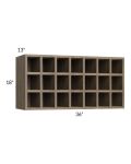 Milan Pecan 36x18 Wine Rack Cabinet