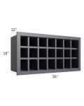 Vienna Indigo 36x18 Wine Rack Cabinet