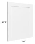 Frosted White Shaker 24x30 Base Decorative Panel