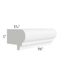 Frosted White Shaker 8' Light Rail Molding