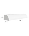 Frosted White Shaker 8' Shoe Molding