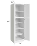 Frosted White Shaker 24x84 Utility Cabinet