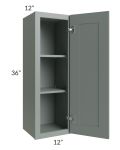 Woodland Green Shaker 24" 2-Drawer Base Cabinet