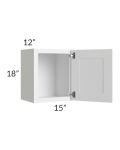 Frosted White Shaker 15x18 Wall Cabinet 
