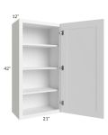 Frosted White Shaker 21 x42 Wall Cabinet