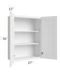 Frosted White Shaker 27x36 Wall Cabinet