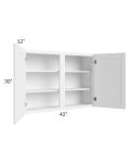 Frosted White Shaker 42x30 Wall Cabinet