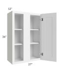 Frosted White Shaker 27x36 Blind Corner Wall Cabinet