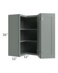 Woodland Green Shaker 24" 2-Drawer Base Cabinet