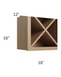 Township Rift Oak 18x18 Wine Rack Cabinet