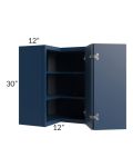 Portland Navy Blue 24x30 Wall Corner Unit