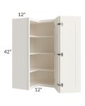 Signature Vanilla Glaze 24x42 Wall Corner Unit - Out of stock through mid May
