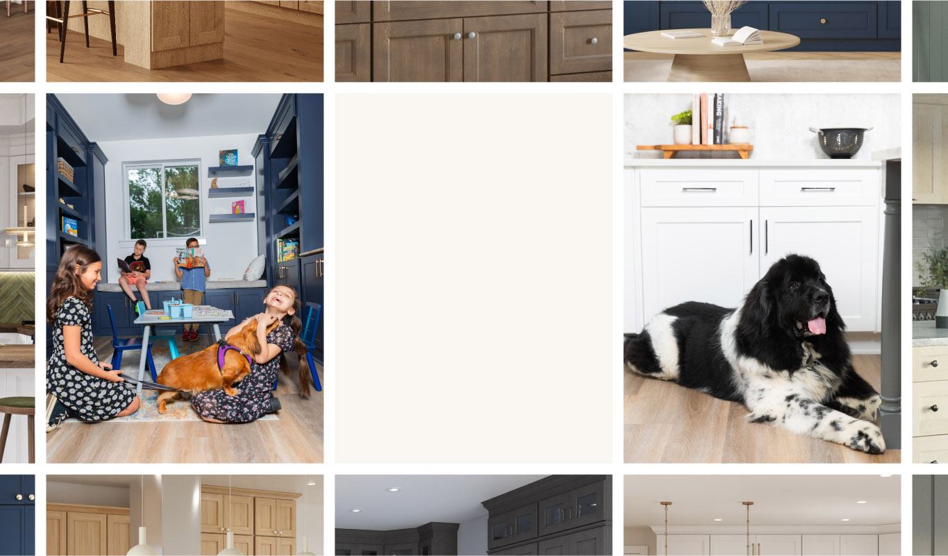 A collection of kitchen photographs